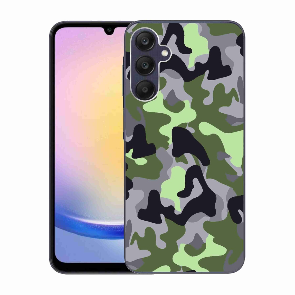 Gelový kryt mmCase na Samsung Galaxy A25 5G - maskáčový vzor 7