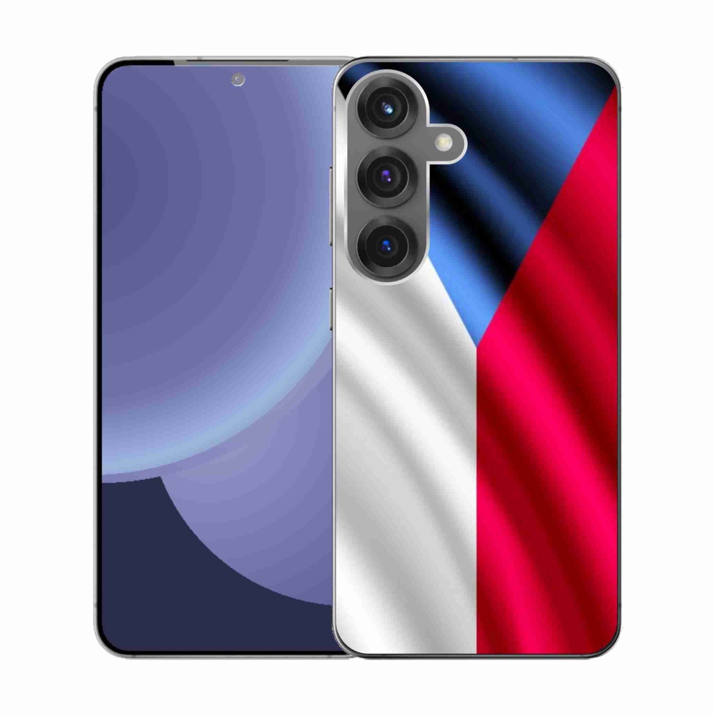 Gelový kryt mmCase na Samsung Galaxy S25 - česká vlajka