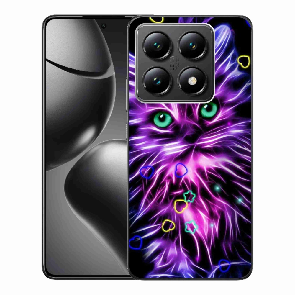 Gelový kryt mmCase na Xiaomi 14T - abstraktní kočka