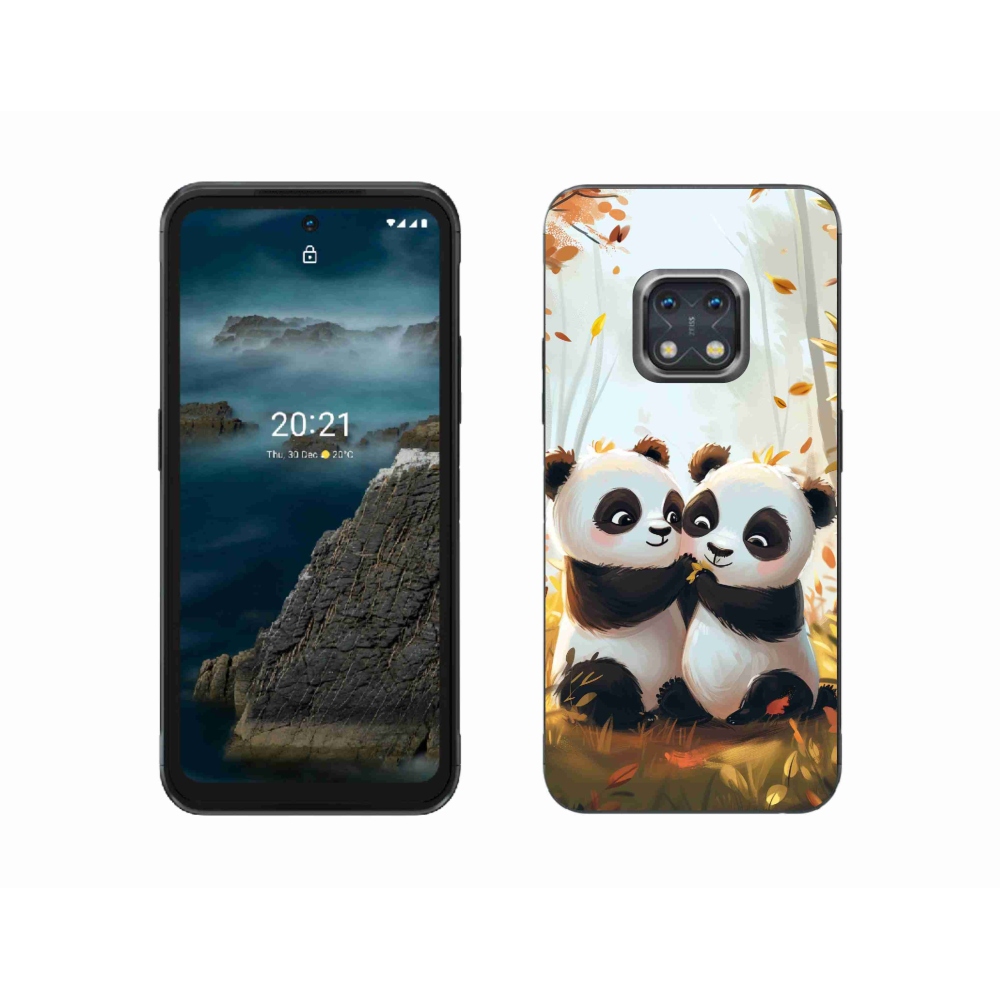 Gelový kryt mmCase na Nokia XR20 - pandy