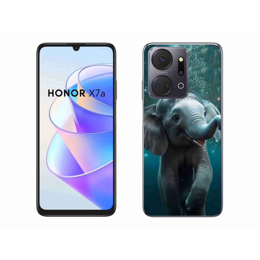 Gelový kryt mmCase na Honor X7a - slůně pod vodou