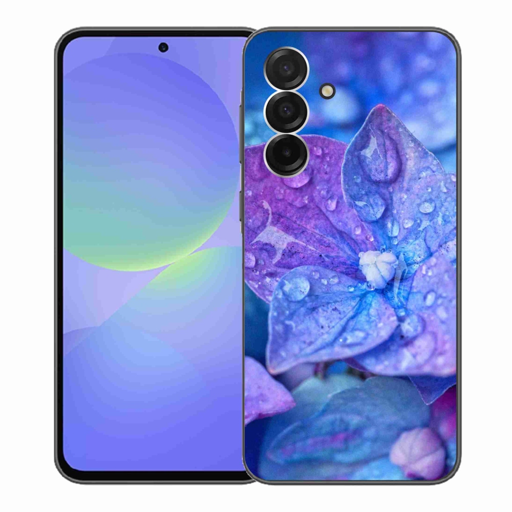 Gelový kryt mmCase na Samsung Galaxy A36 5G - fialový květ
