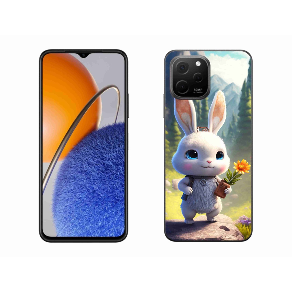 Gelový kryt mmCase na Huawei Nova Y61 - roztomilý králíček