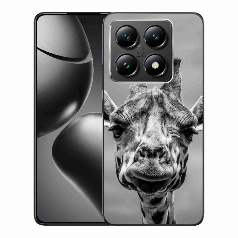Gelový kryt mmCase na Xiaomi 14T - černobílá žirafa