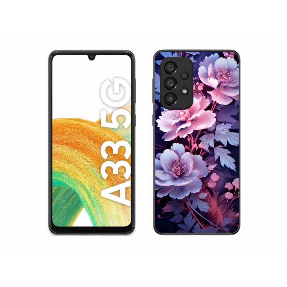 Gelový kryt mmCase na Samsung Galaxy A33 5G - květiny 11
