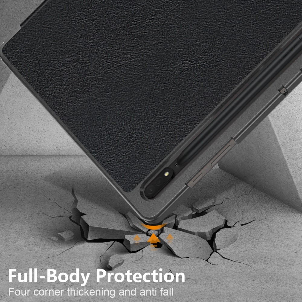Case chytré zavírací pouzdro na Samsung Galaxy Tab S9 Ultra/Tab S10 Ultra - černé