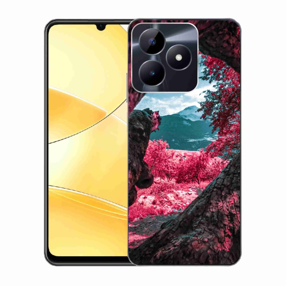 Gelový kryt mmCase na Realme C51/C53 - výhled na hory