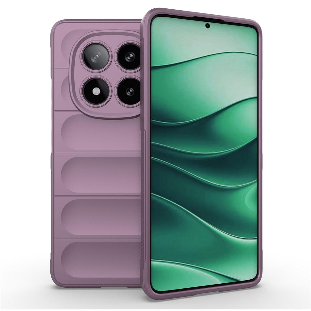 Rugg odolný gelový obal na Xiaomi Redmi Note 14 Pro 5G/Poco X7 5G - světlefialový