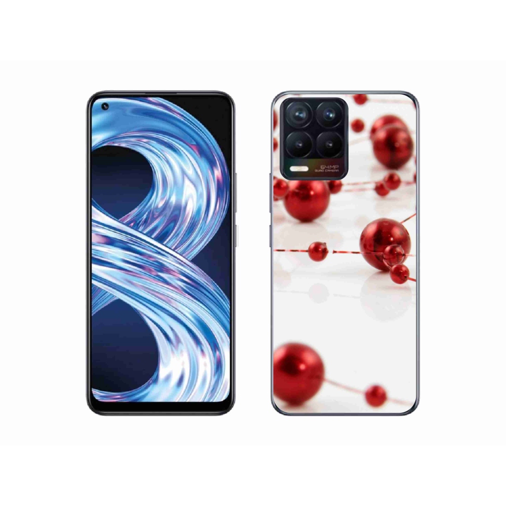 Gelový kryt mmCase na Realme 8 Pro - vánoční řetěz