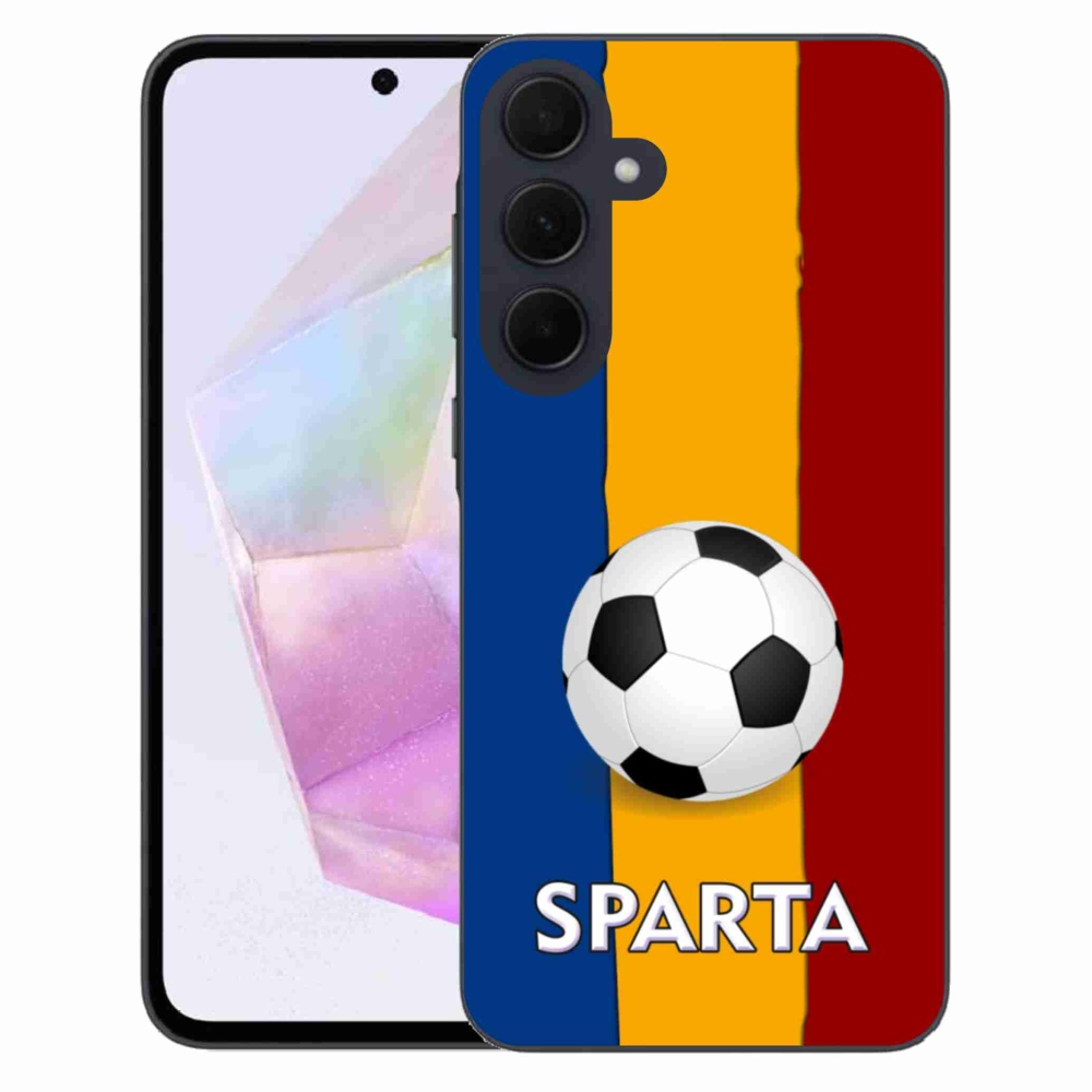 Gelový kryt mmCase na Samsung Galaxy A35 5G - fotbal 1