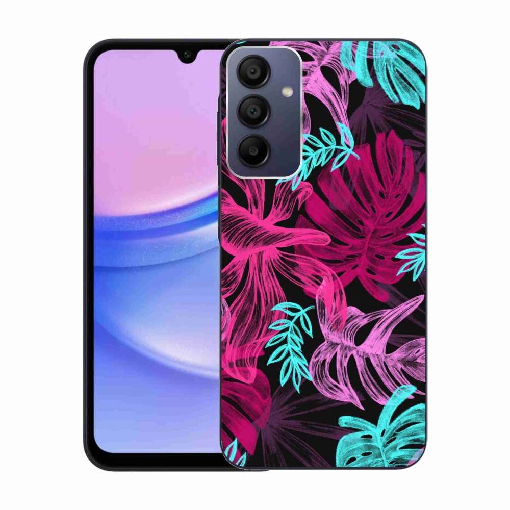Gelový kryt mmCase na Samsung Galaxy A15 4G/5G - květiny 1