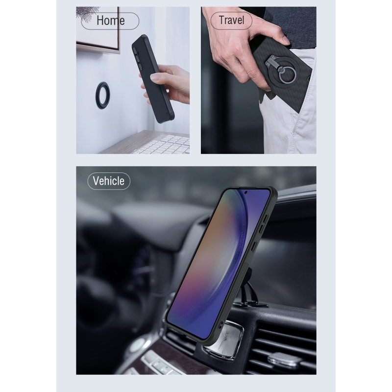Nillkin Super Frosted PRO Magnetic Zadní Kryt pro Samsung Galaxy A55 5G Black