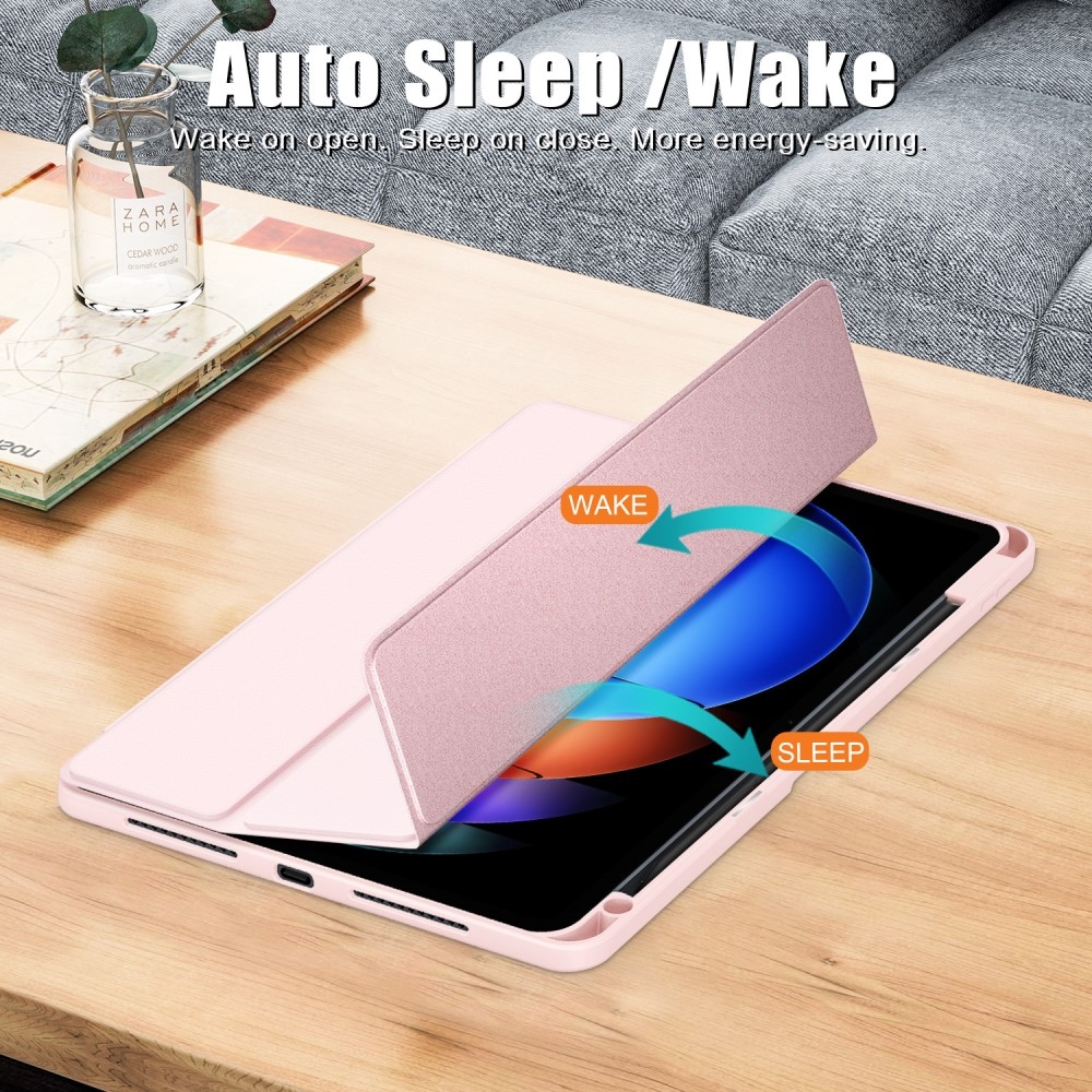 Case chytré zavírací pouzdro na tablet Xiaomi Pad 6S Pro - růžové