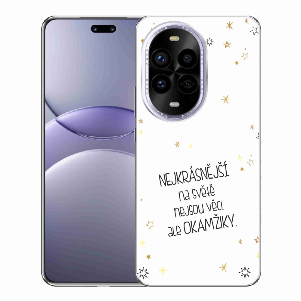 Gelový kryt mmCase na Huawei Nova 13 Pro 5G - citát 4 bílé pozadí