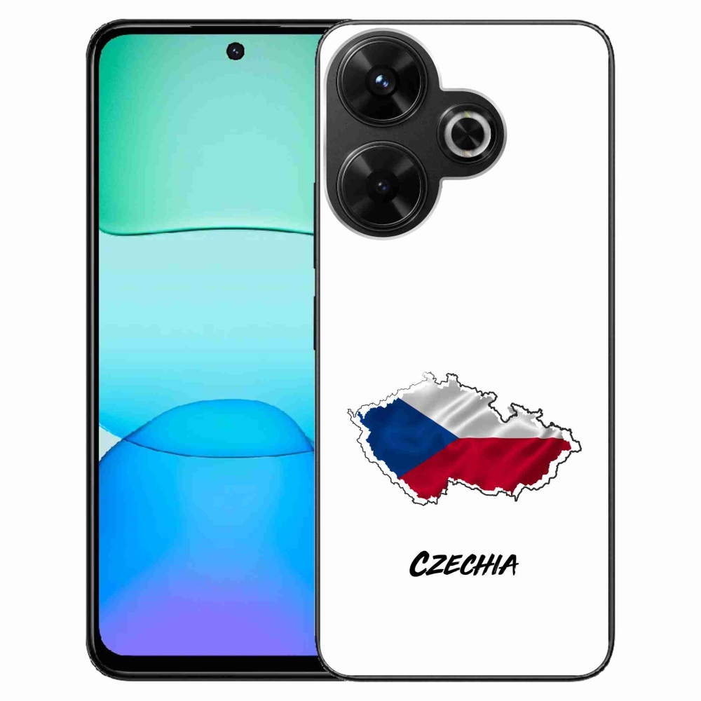Gelový kryt mmCase na Xiaomi Redmi 13 4G/Poco M6 4G  - Czechia bílé pozadí