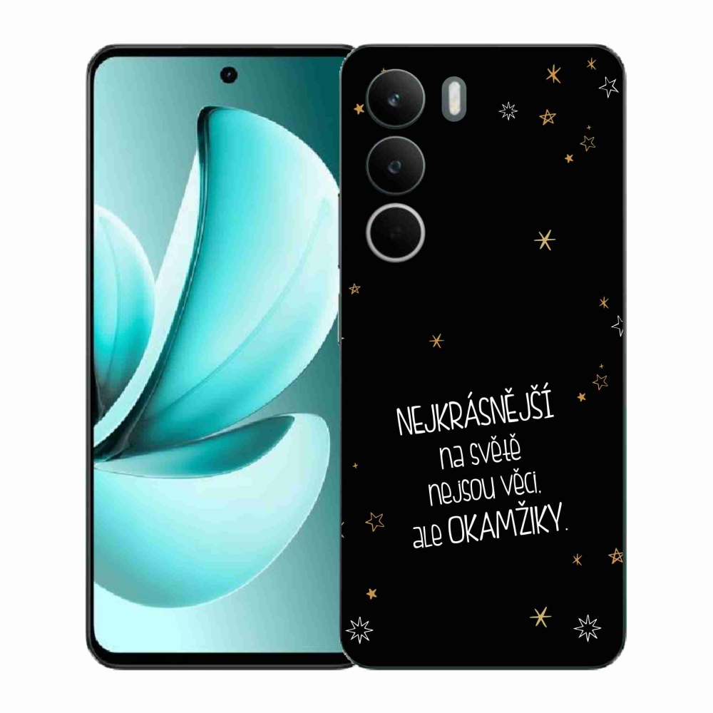Gelový kryt mmCase na Realme C71 - citát 4 černé pozadí