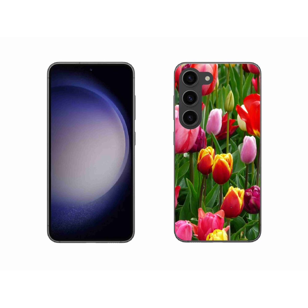 Gelový kryt mmCase na Samsung Galaxy S23 5G - tulipány