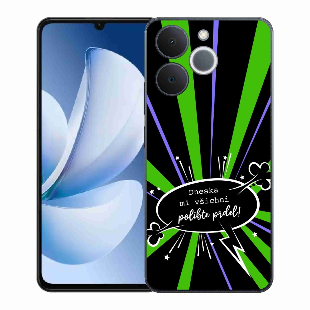 Gelový kryt mmCase na Realme Note 70T - vtipný text 15 černé pozadí