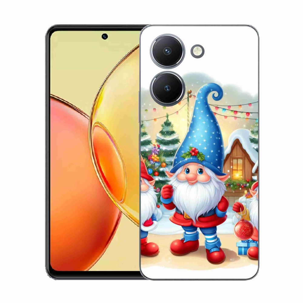 Gelový kryt mmCase na Vivo Y36 - vánoční skřítci