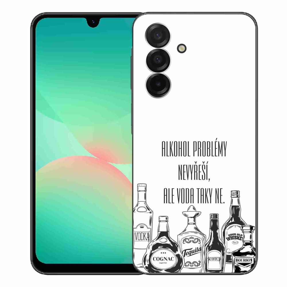 Gelový kryt mmCase na Samsung Galaxy A26 5G - vtipný text bílé pozadí