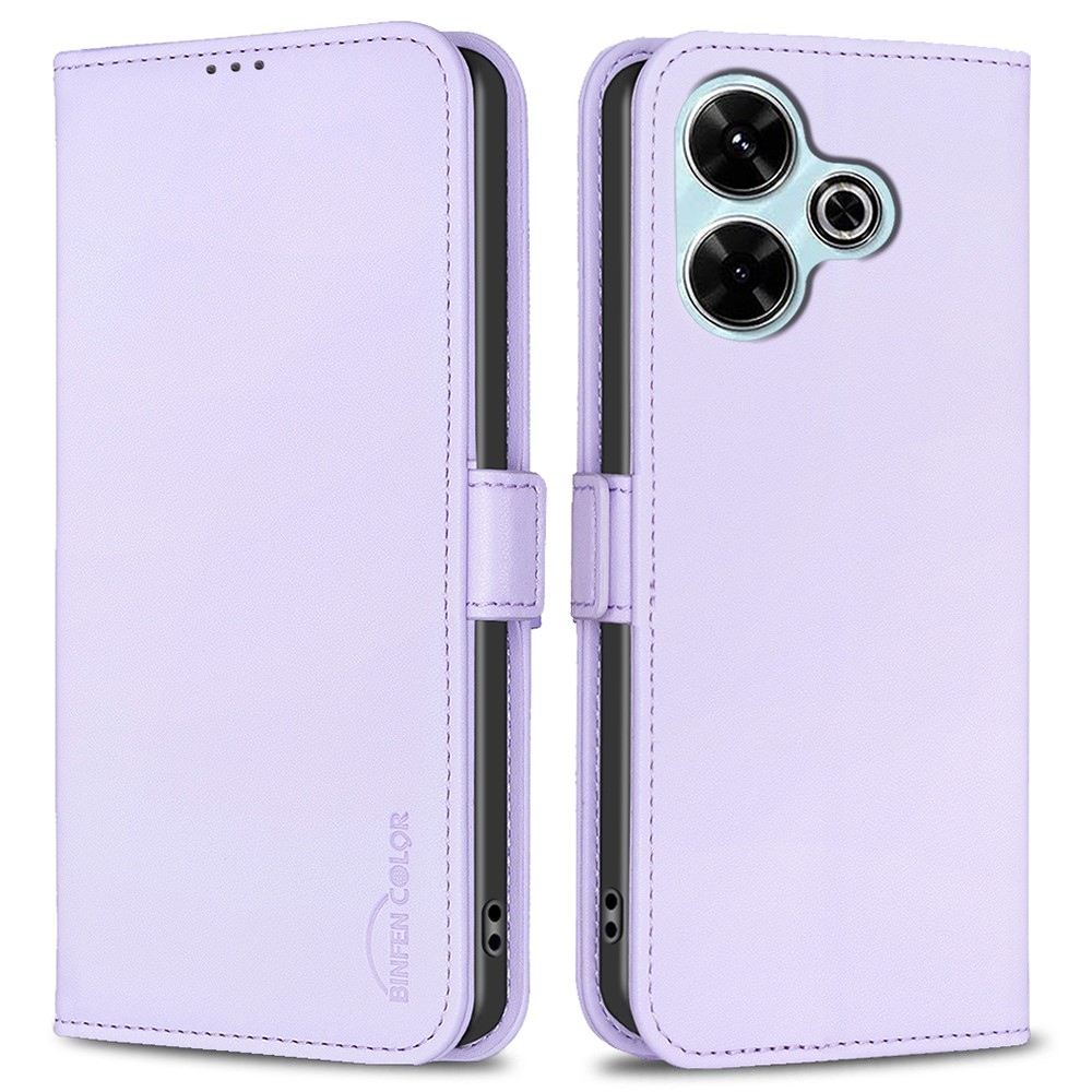 BNF knížkové pouzdro na Xiaomi Redmi 13 4G/Poco M6 4G - světlefialové