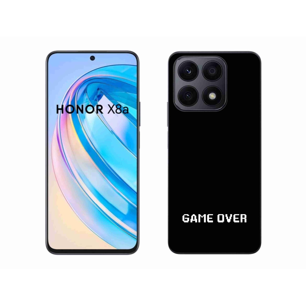 Gelový kryt mmCase na Honor X8a - game over černé pozadí
