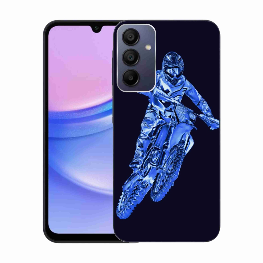 Gelový kryt mmCase na Samsung Galaxy A15 4G/5G - motocross 1