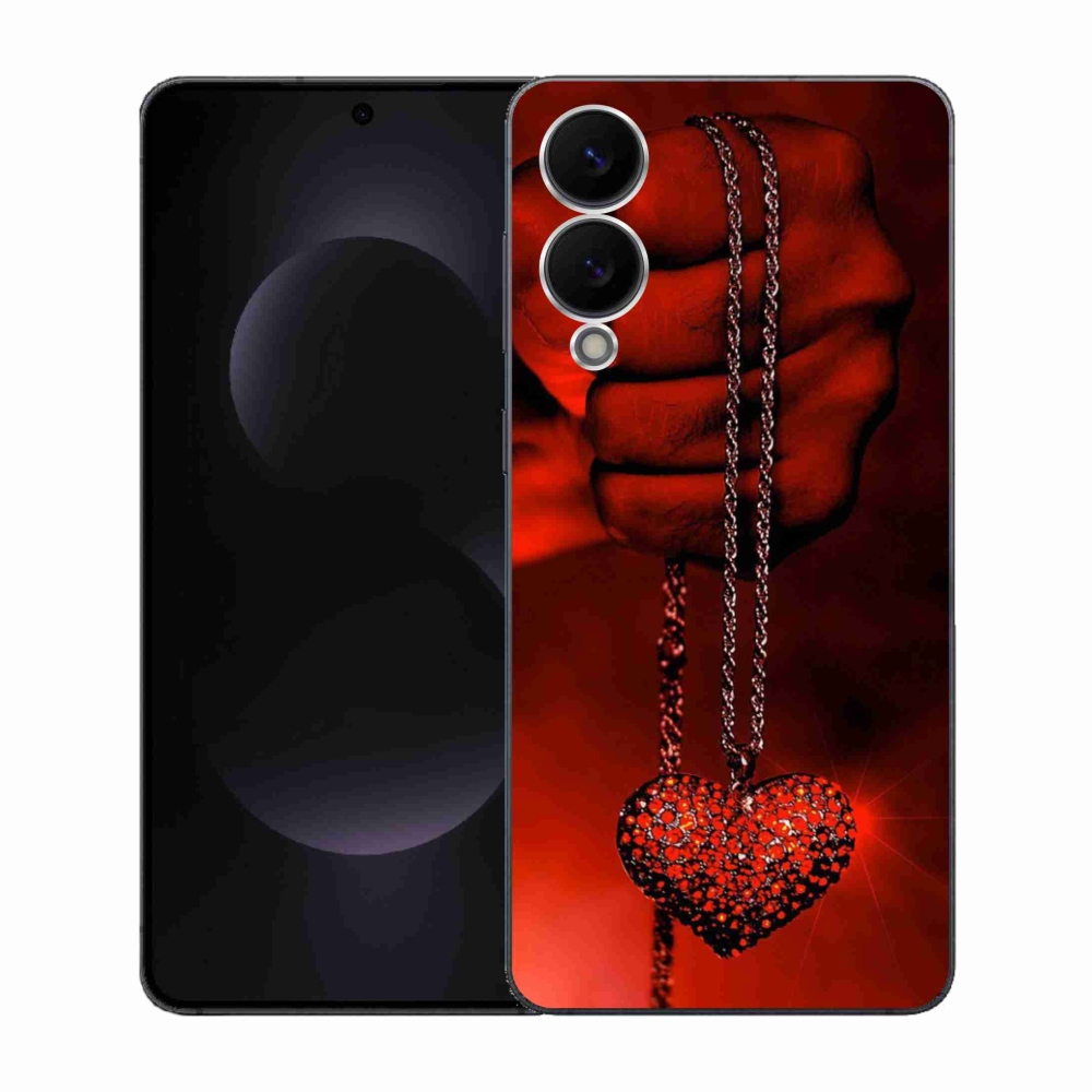 Gelový kryt mmCase na Samsung Galaxy S25 Edge - náhrdelník