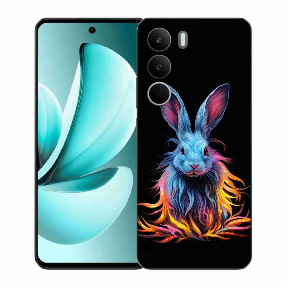 Gelový kryt mmCase na Realme C71 - abstraktní zajíc