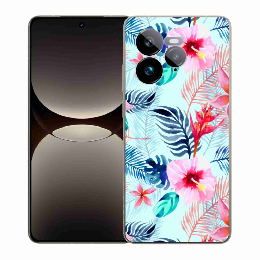 Gelový kryt mmCase na Realme GT 7 Pro 5G - květiny