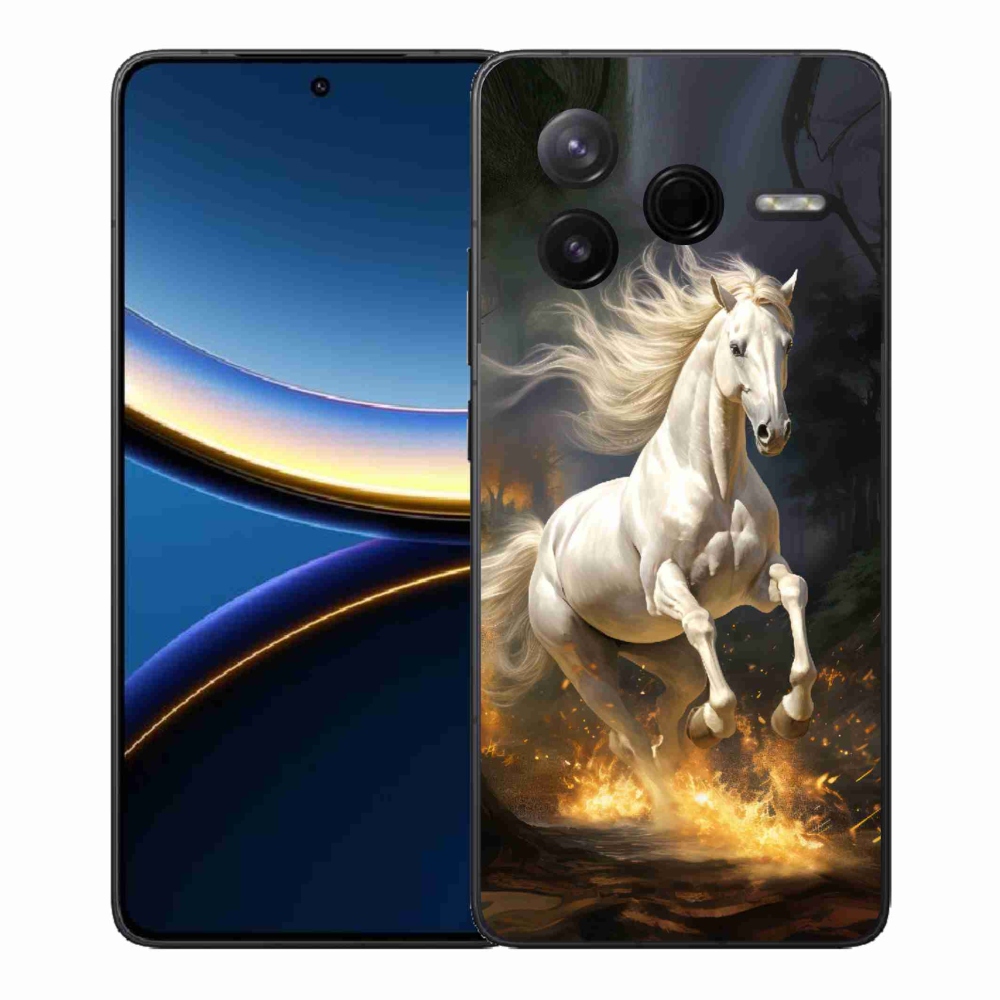 Gelový kryt mmCase na Xiaomi Poco F7 Pro - bílý kůň 2