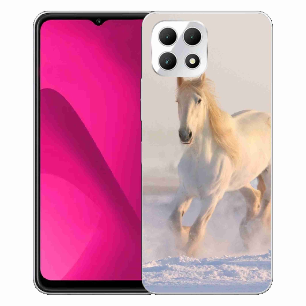 Gelový kryt mmCase na T-Mobile T Phone 2 - kůň ve sněhu