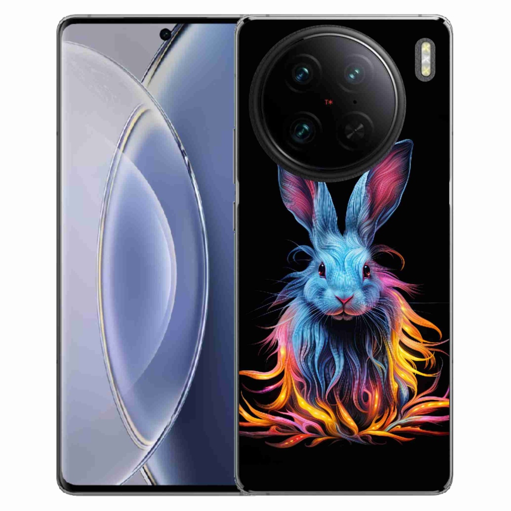 Gelový kryt mmCase na Vivo X90 Pro - abstraktní zajíc