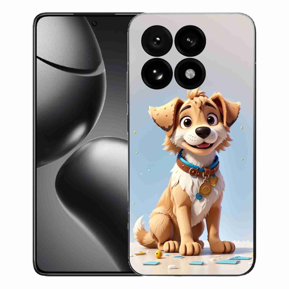 Gelový kryt mmCase na Xiaomi 15T - kreslené štěně