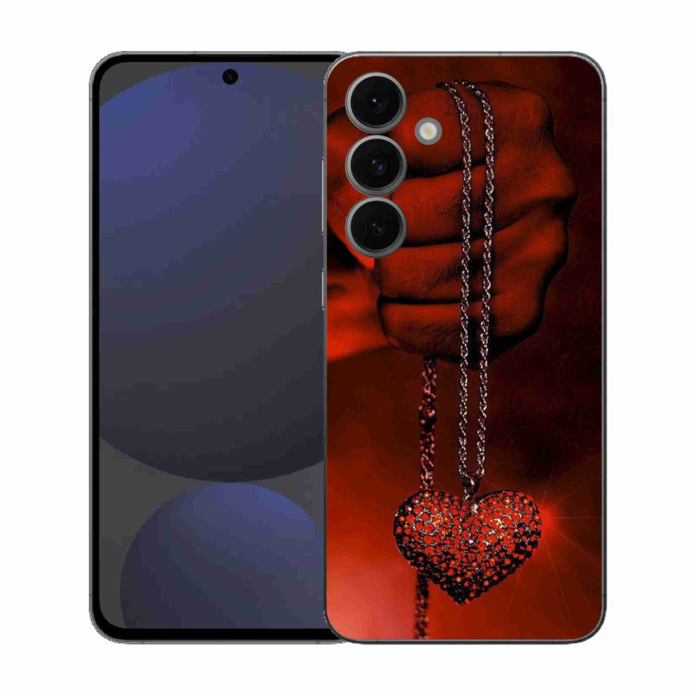 Gelový kryt mmCase na Samsung Galaxy S25 FE - náhrdelník