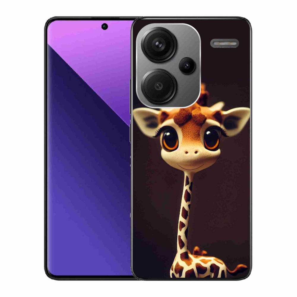 Gelový kryt mmCase na Xiaomi Redmi Note 13 Pro+ 5G - malá žirafa
