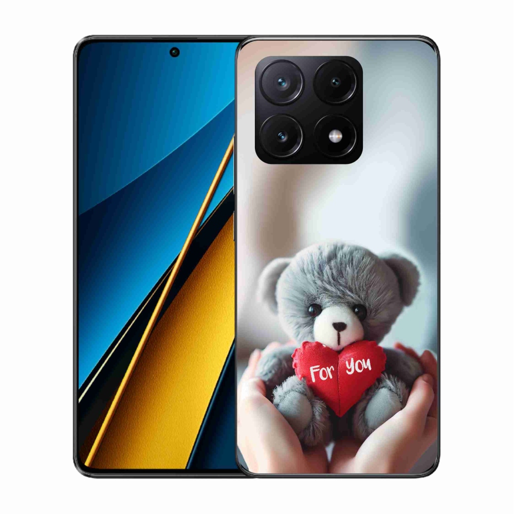 Gelový kryt mmCase na Xiaomi Poco X6 Pro 5G - medvídek pro zamilované