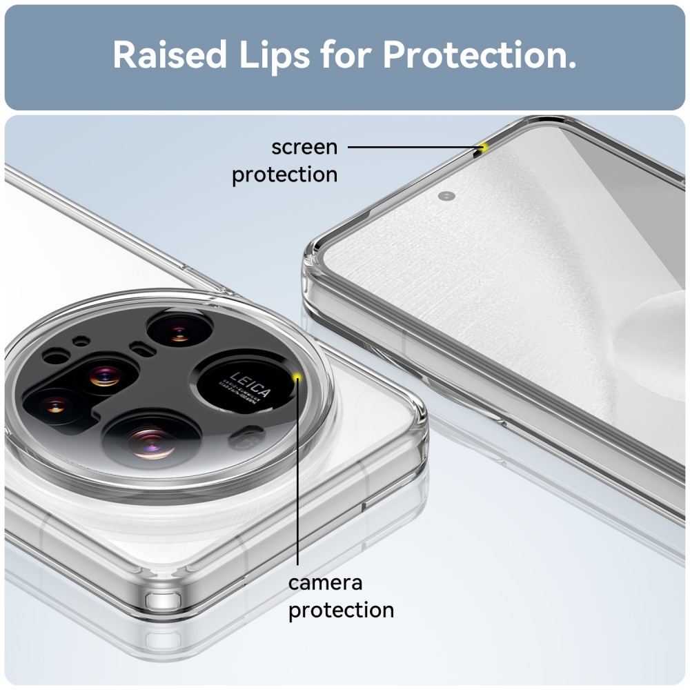 Gelový obal s pevnými zády na Xiaomi 15 Ultra - průhledný
