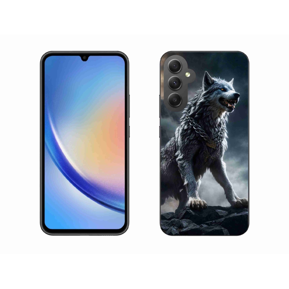 Gelový kryt mmCase na Samsung Galaxy A34 5G - vlk 1