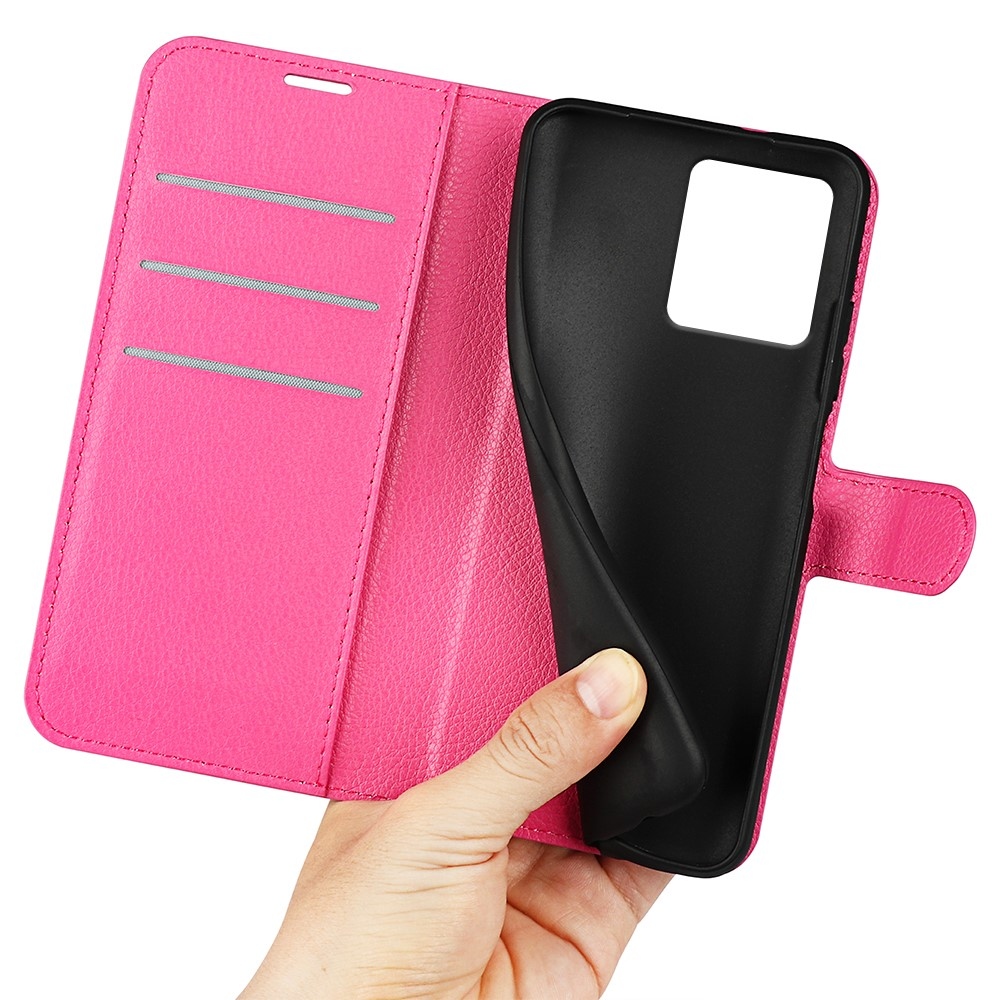 Litchi knížkové pouzdro na Motorola Moto G84 5G - rose