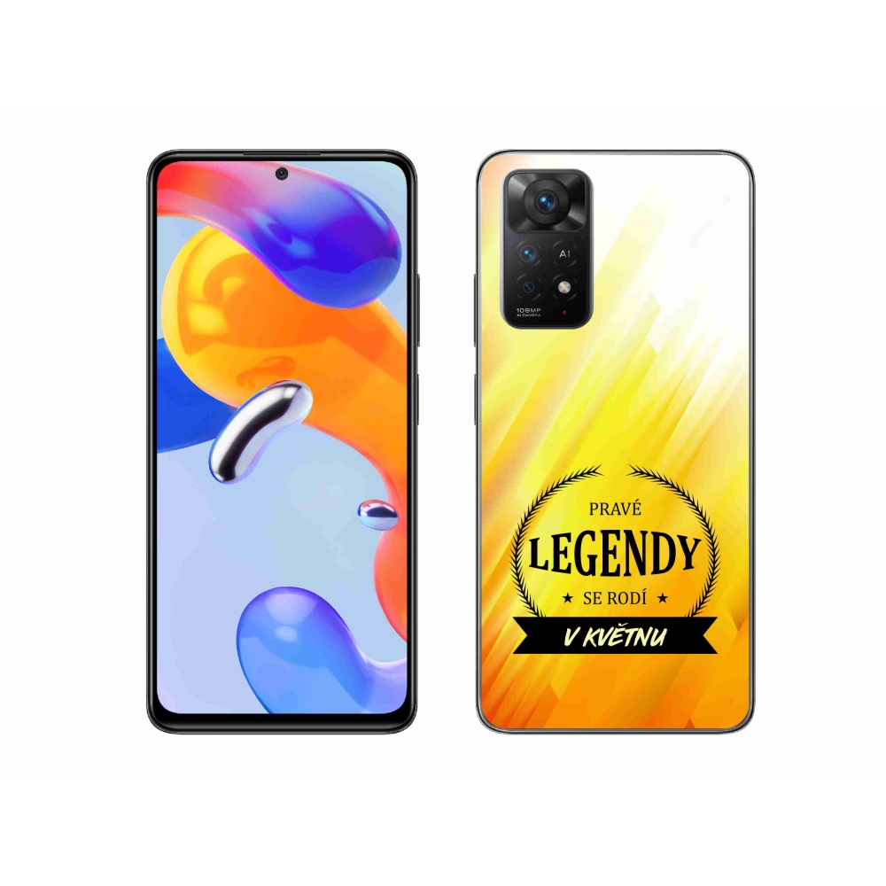 Gelový kryt mmCase na Xiaomi Redmi Note 11 Pro 4G/5G - legendy v květnu žluté pozadí