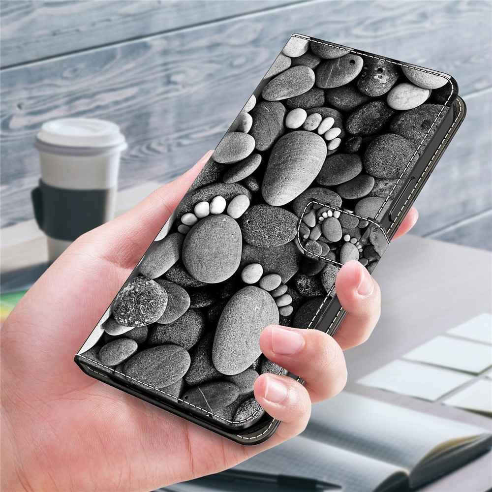 Firmly knížkové pouzdro na Samsung Galaxy A17 5G/A26 5G - stopy z kamene