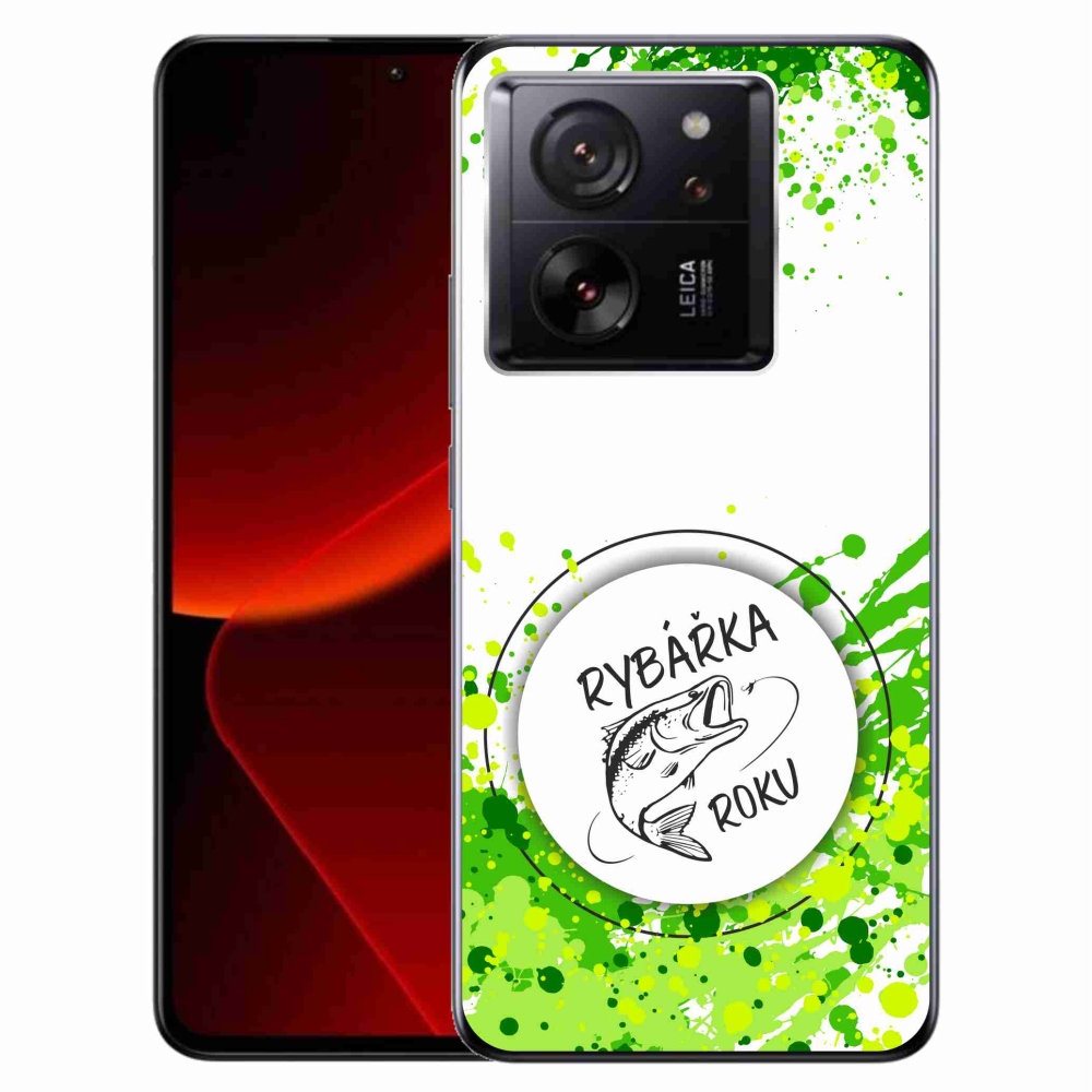 Gelový kryt mmCase na Xiaomi 13T/13T Pro - rybářka roku bílé pozadí