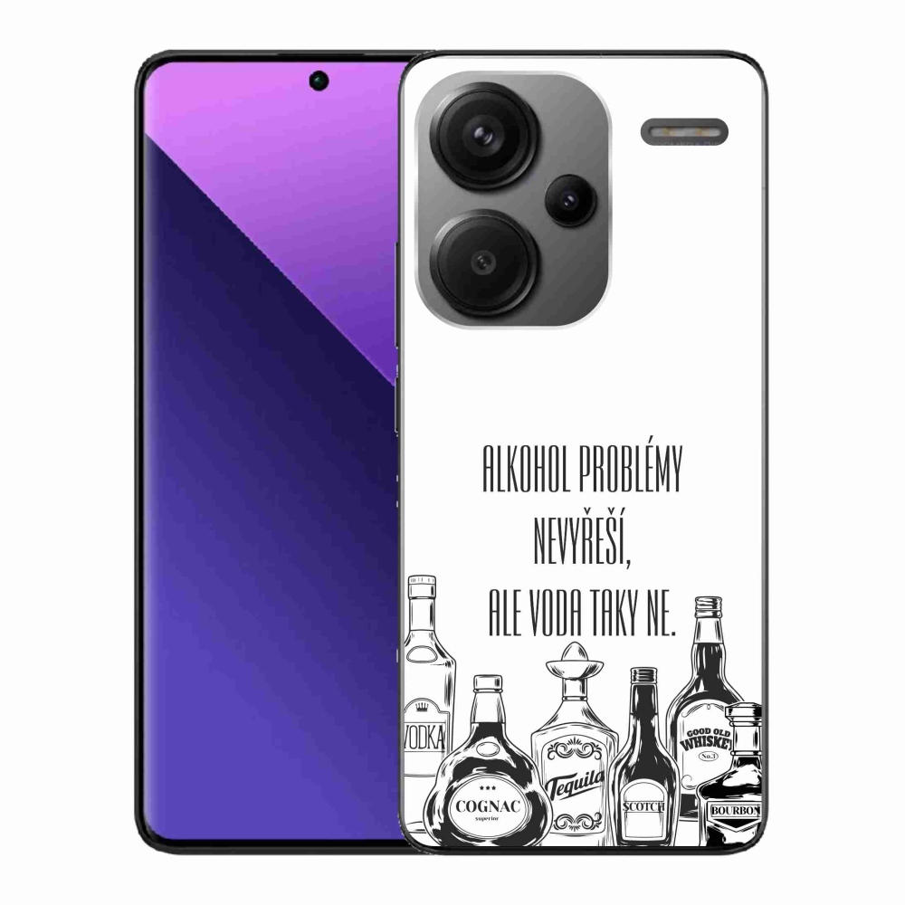 Gelový kryt mmCase na Xiaomi Redmi Note 13 Pro+ 5G - vtipný text bílé pozadí