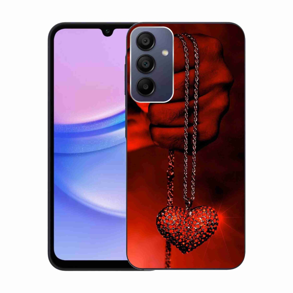Gelový kryt mmCase na Samsung Galaxy A15 4G/5G - náhrdelník
