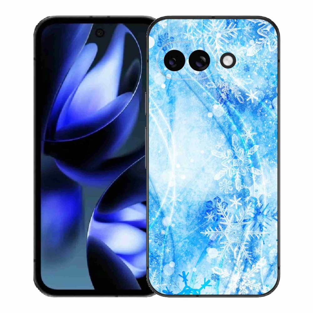 Gelový kryt mmCase na Google Pixel 9a - sněhové vločky