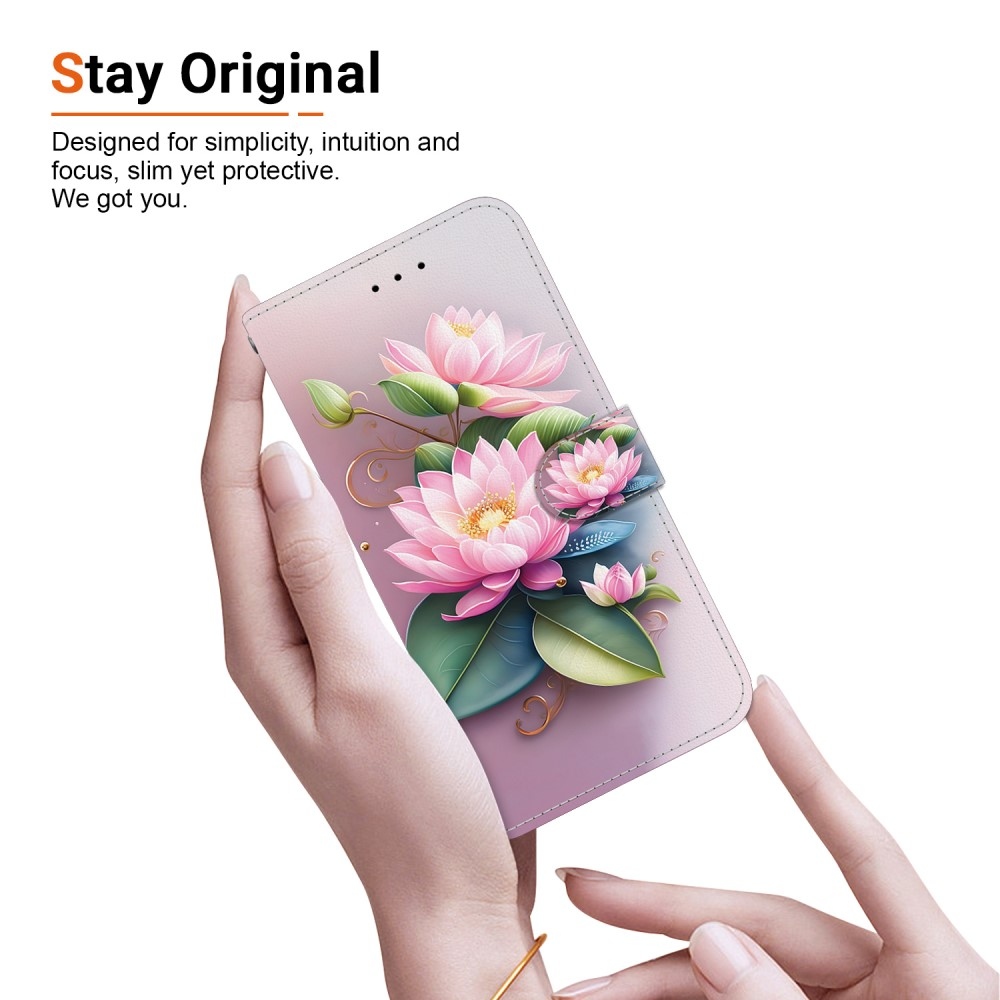 Versatile knížkové pouzdro na Samsung Galaxy A36 5G/A56 5G - lotusový květ
