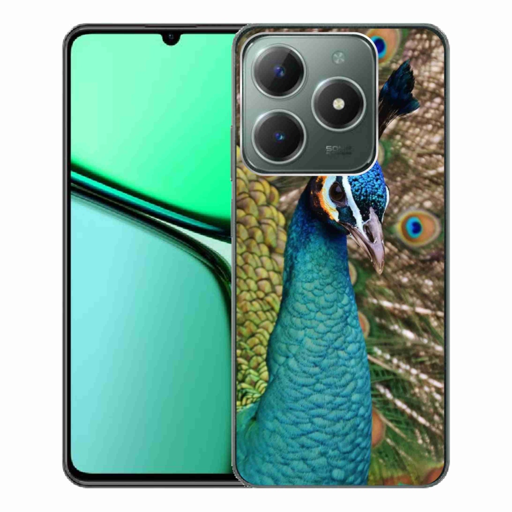 Gelový kryt mmCase na Realme C61 - páv