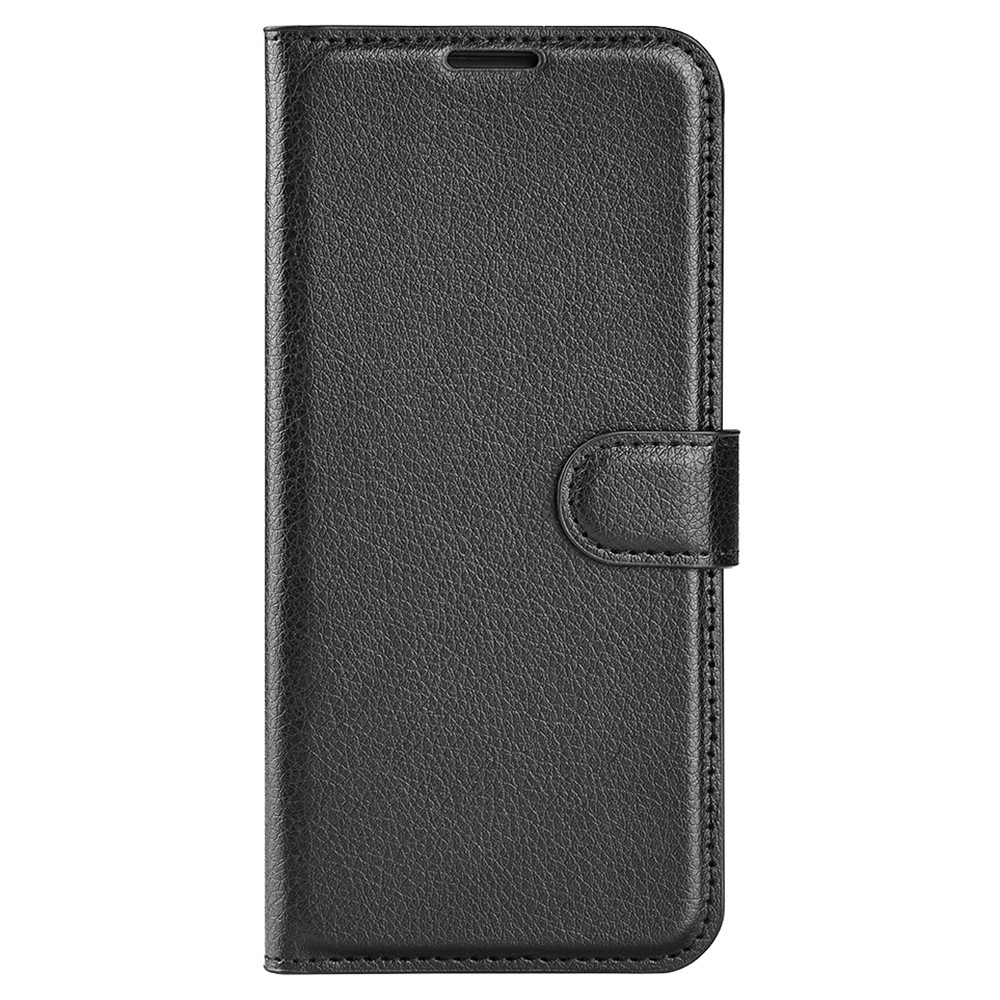 Litchi knížkové pouzdro na Xiaomi Poco C65/Redmi 13C - černé