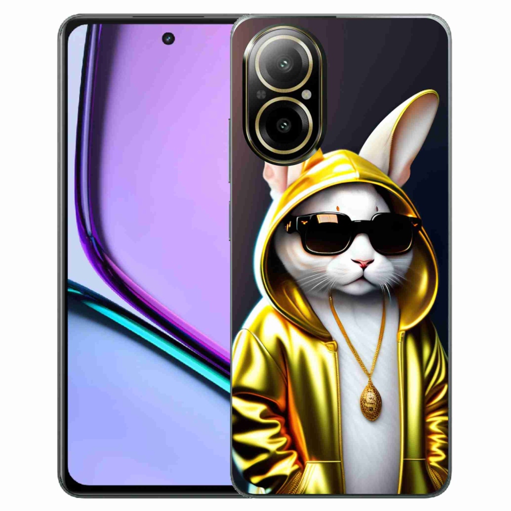 Gelový kryt mmCase na Realme C67 - kočka boss